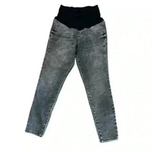 Maternity Jeans Sonoma Kohls Gray Denim Belly Band Jeggings Women’s pants
 Sz 12